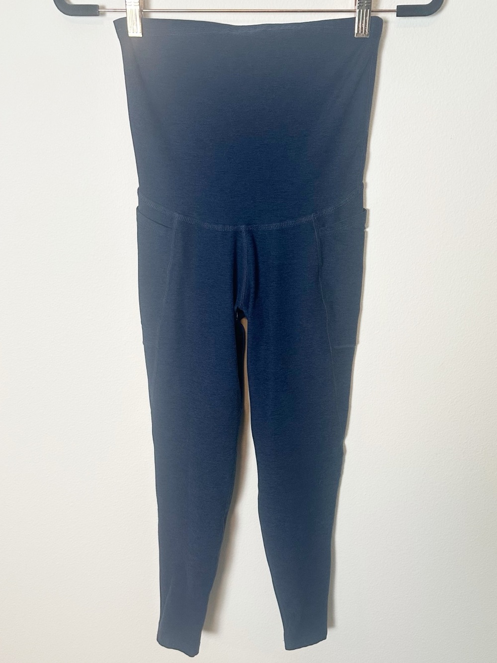Beyond The Bump Spacedye Love The Bump Maternity Pocket Midi Legging Navy Medium